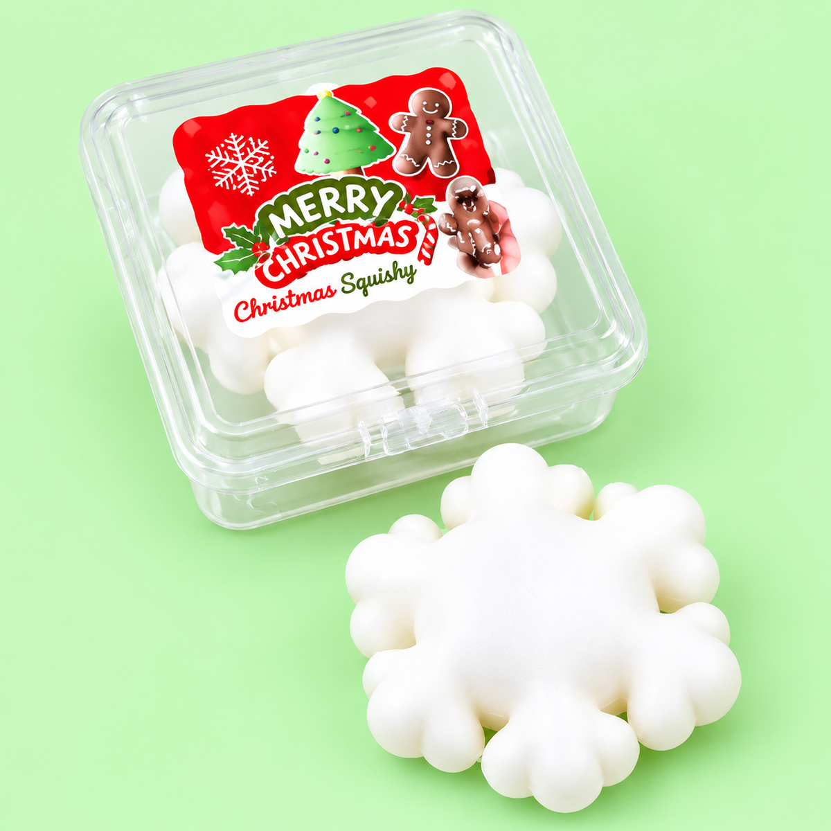 Squishy Crocante Floco de Neve