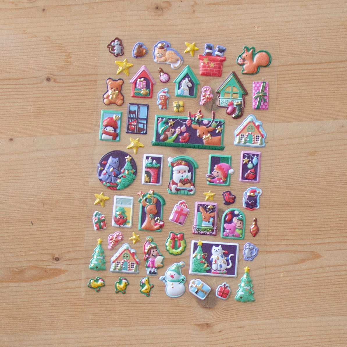 Stickers A5 c/relevo Christmas Advento