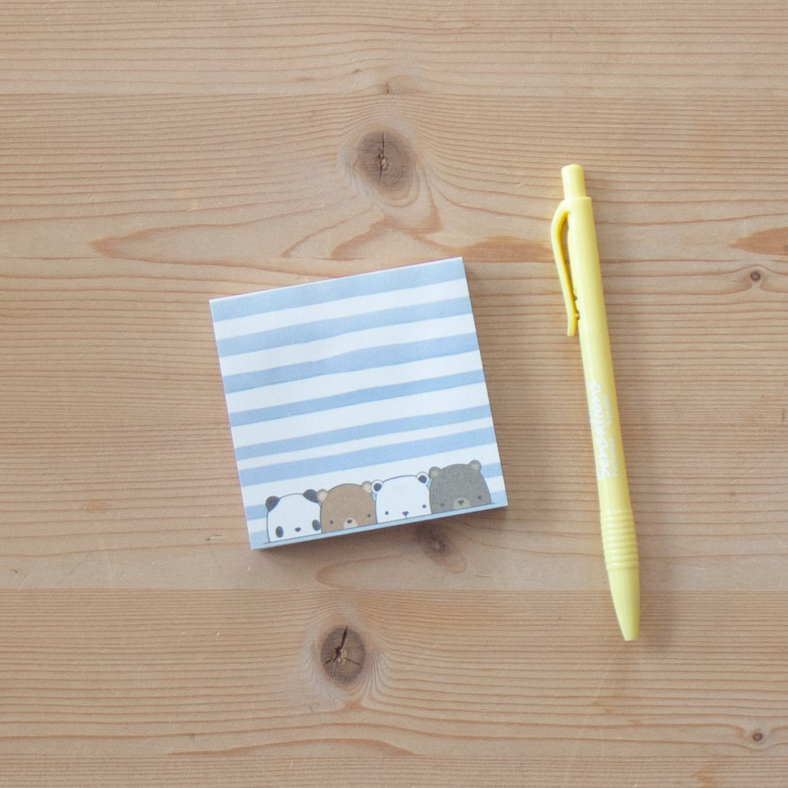 Sticky Notes 78x78mm BLUE STRIPES