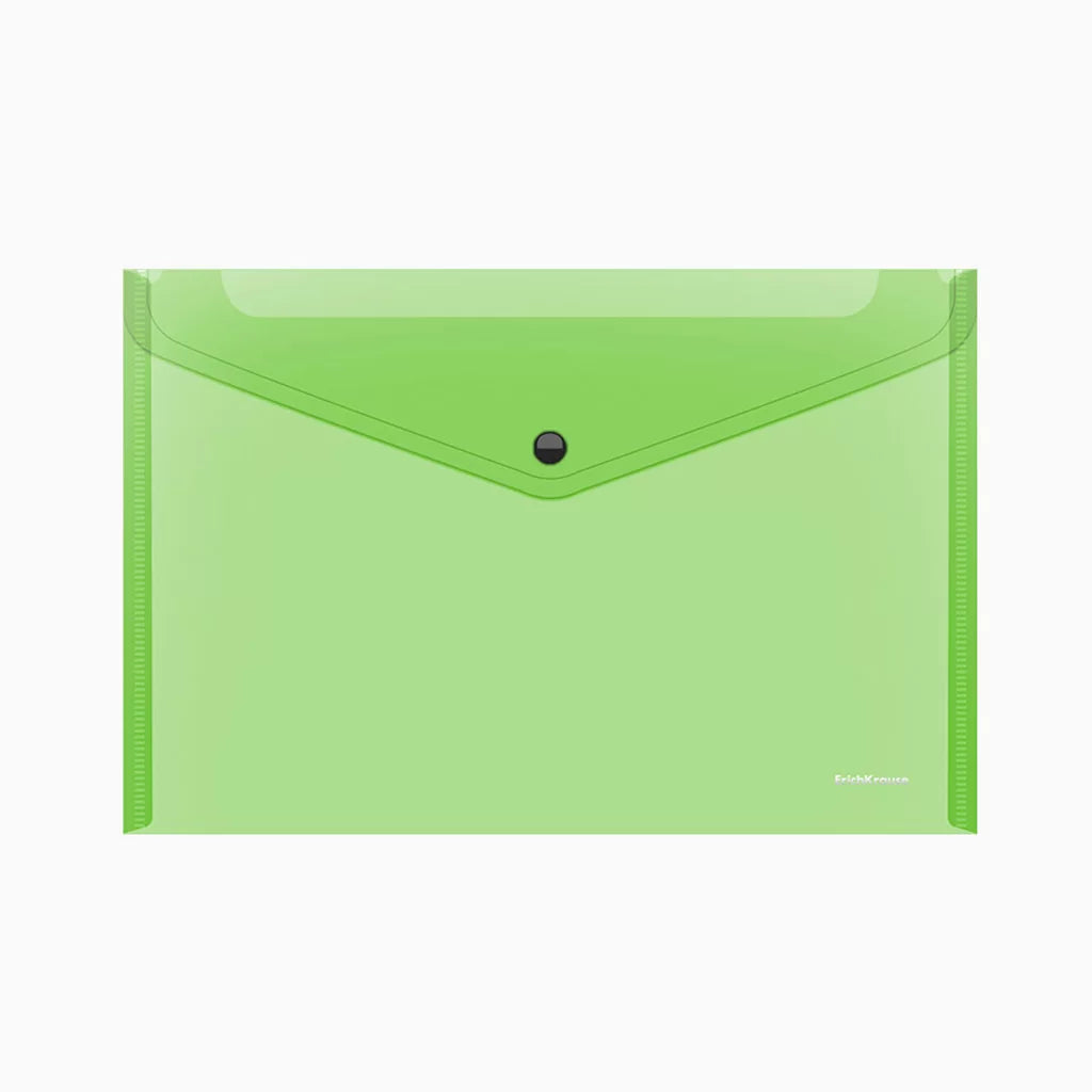 Bolsa Envelope A4 com mola Neon Verde