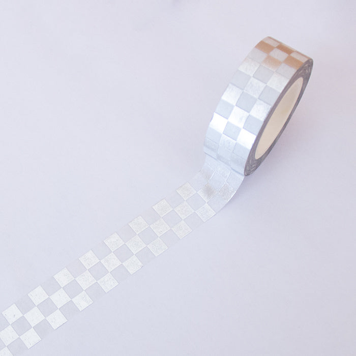 Washi Tape Pixel Silver