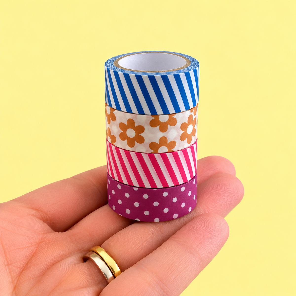 Kit 4 Washi Tape (15mm x 5m) Funny