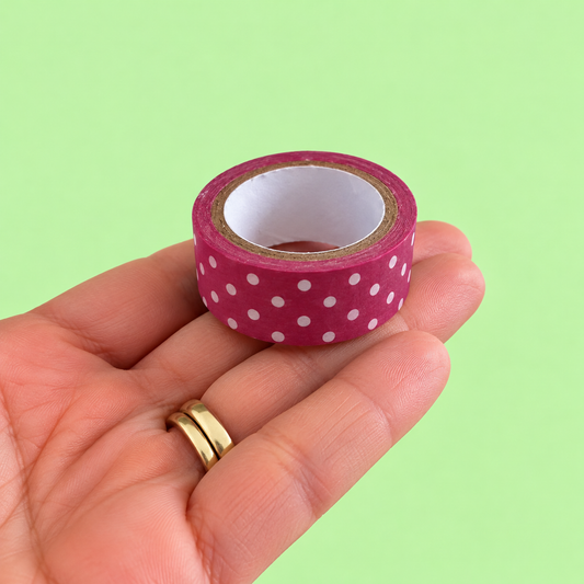 Washi Tape (15mm x 5m) Funny BURGUNDY