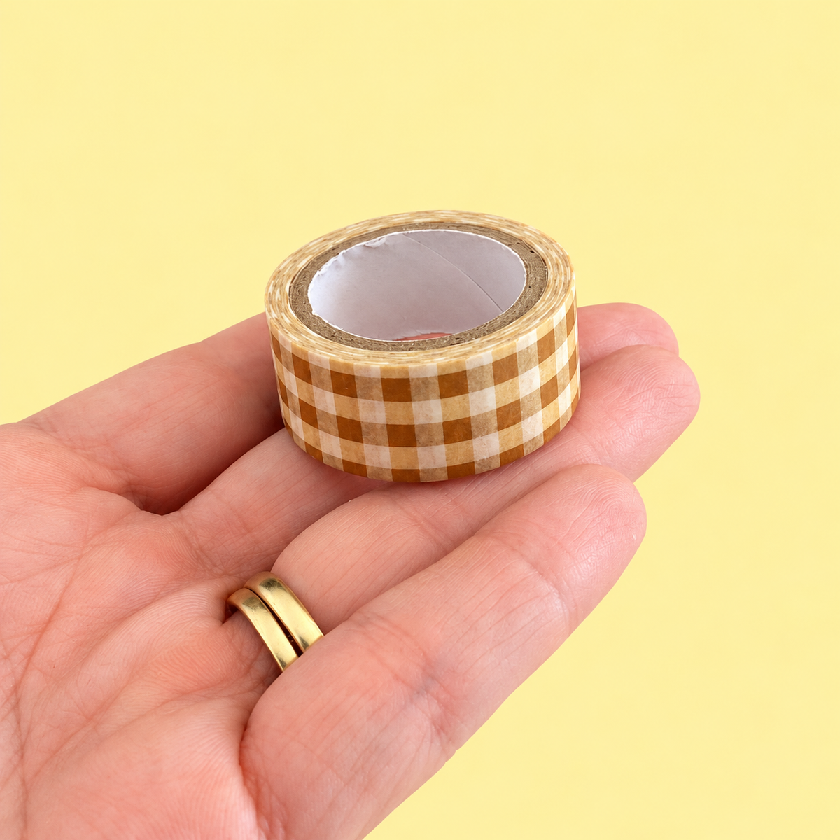 Washi Tape (15mm x 5m) Vichy AMARELO