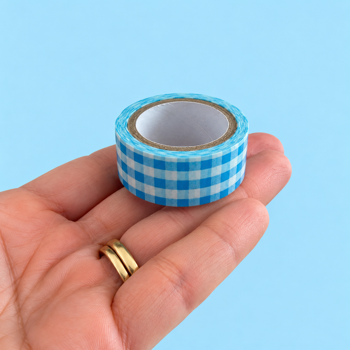 Washi Tape (15mm x 5m) Vichy AZUL