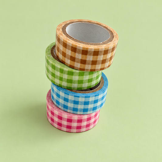 Kit 4 Washi Tape (15mm x 5m) Vichy