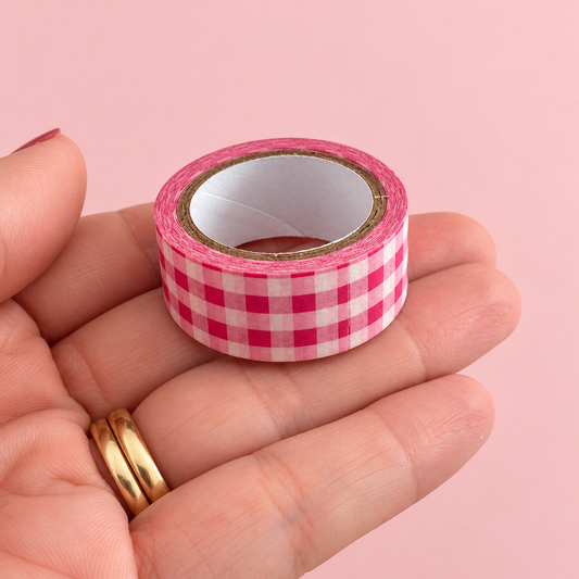 Washi Tape (15mm x 5m) Vichy ROSA