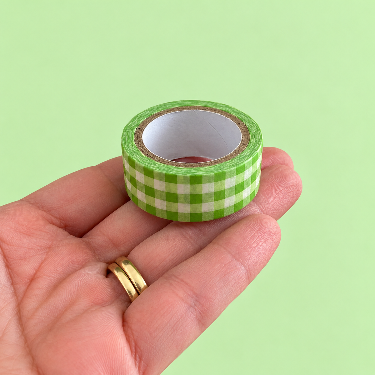 Washi Tape (15mm x 5m) Vichy VERDE
