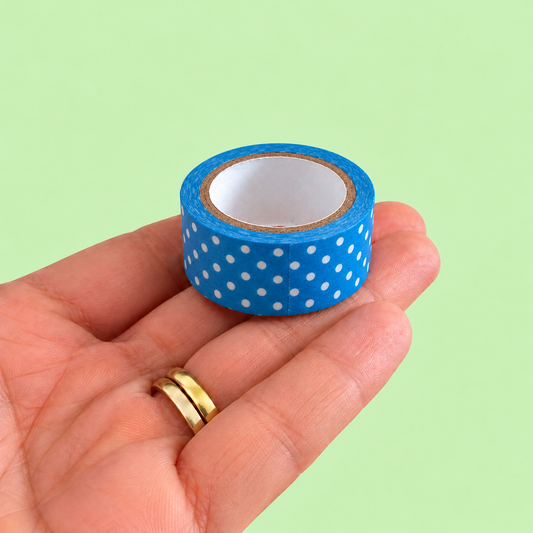 Washi Tape (15mm x 5m) Dots AZUL
