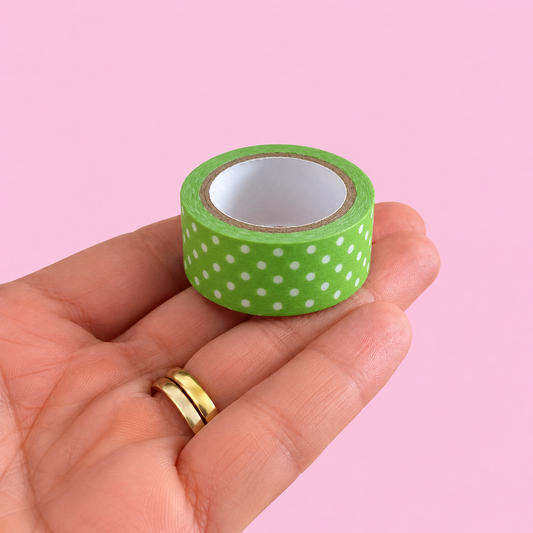 Washi Tape (15mm x 5m) Dots VERDE