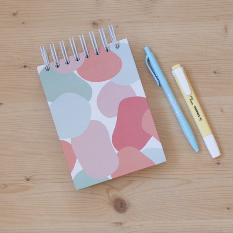 Caderno A6 Argolas Topo Capa Dura Bubble