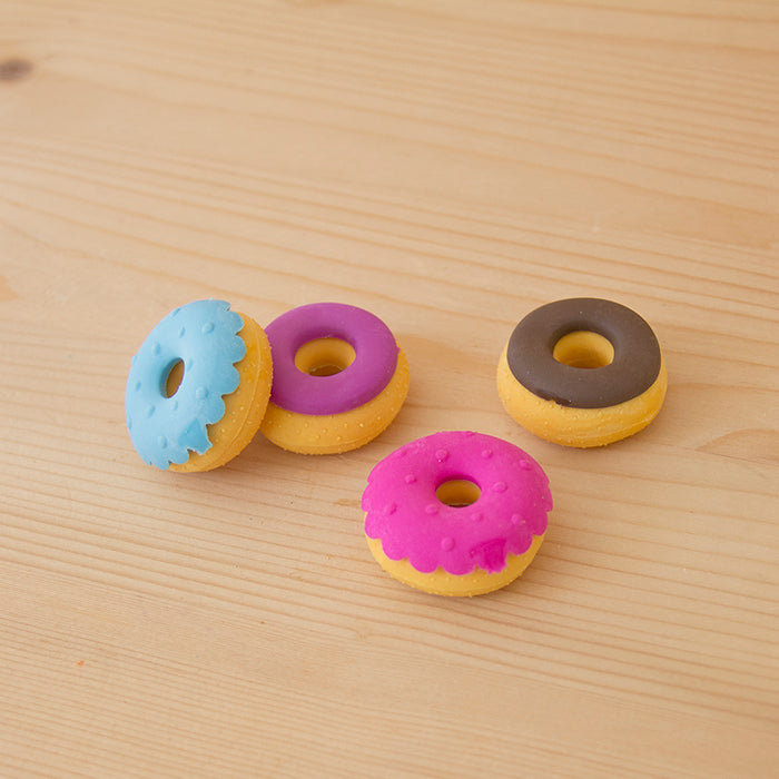 Kit 4 Borrachas Donuts