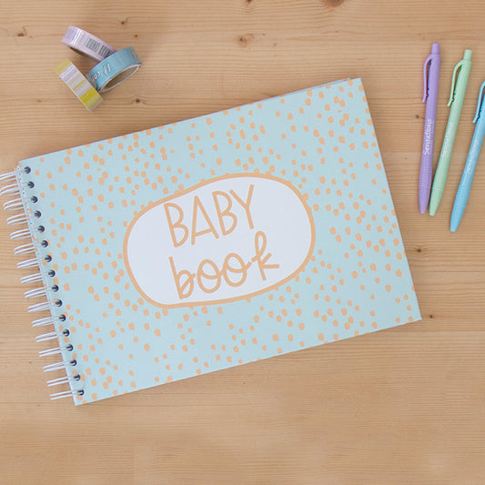 Baby Book A4 Sweet Blue