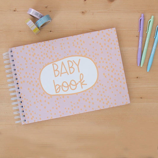Baby Book A4 Sweet Pink