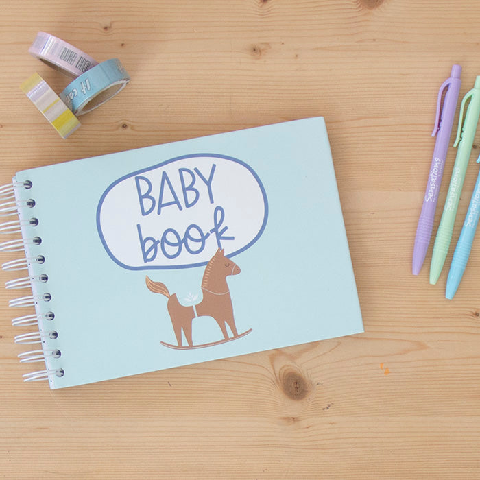 Baby Book A5 Cavalinho Azul