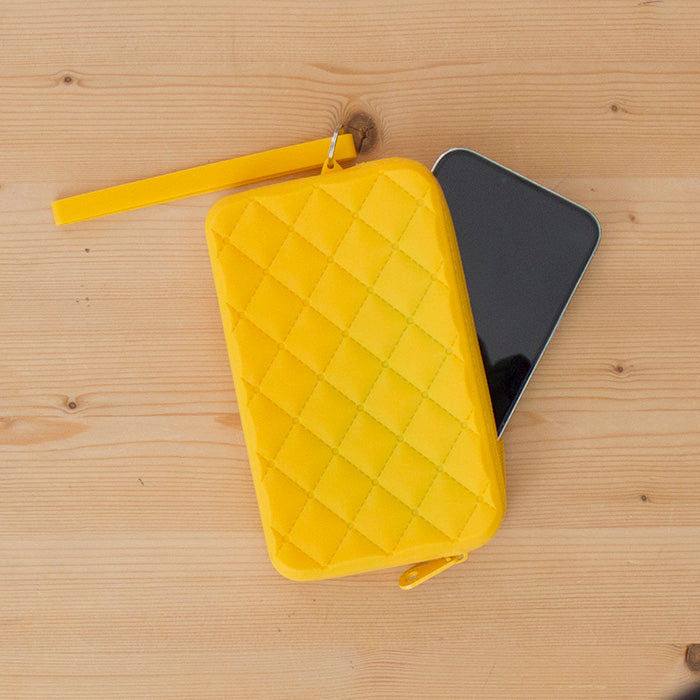 Bolsa Pequena Silicone Rectangular Fresh Amarela*