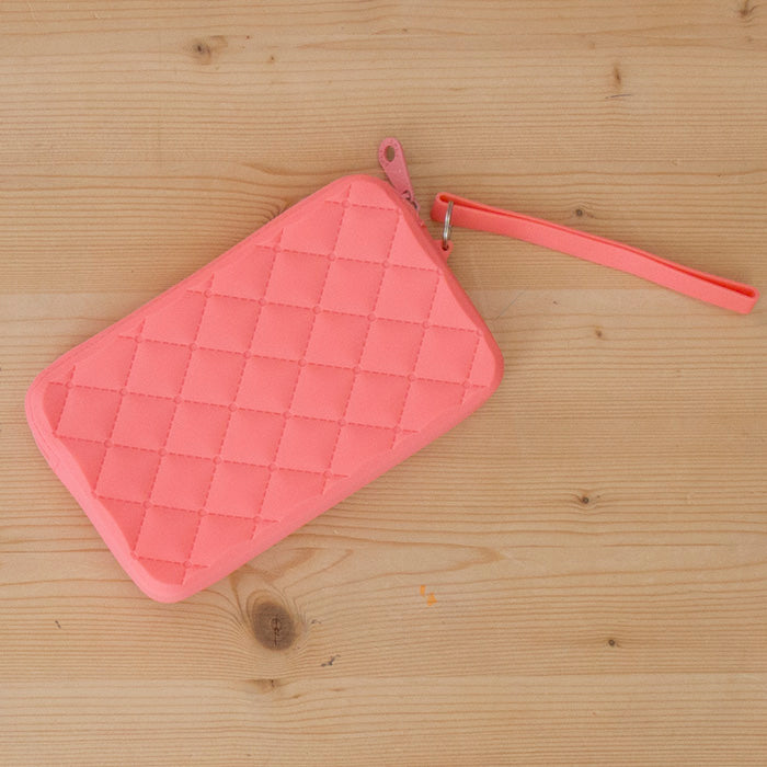 Bolsa Pequena Silicone Rectangular Fresh Coral