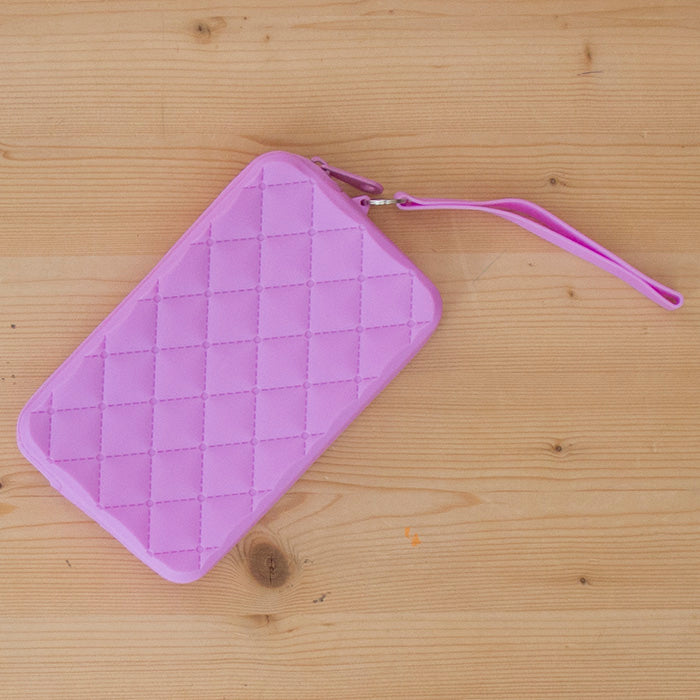 Bolsa Pequena Silicone Rectangular Fresh Lilás