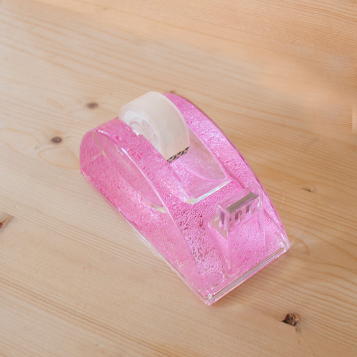 Suporte de fita cola Glitter Rosa