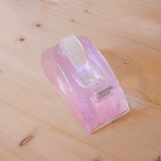 Suporte de fita cola Glitter Rosa Clarinho