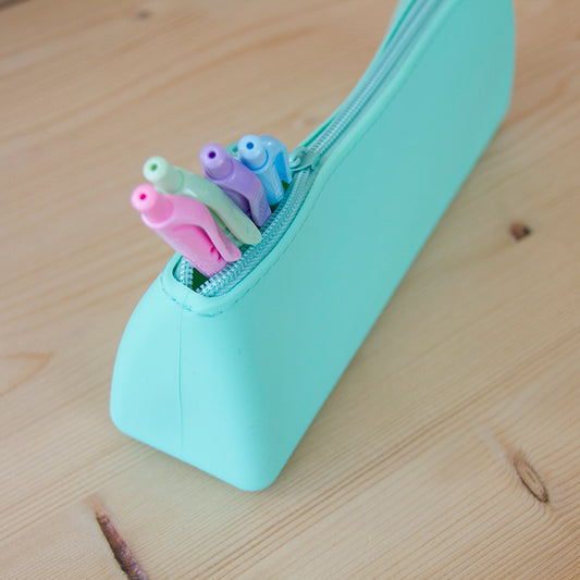 Estojo Silicone Triangular Verde