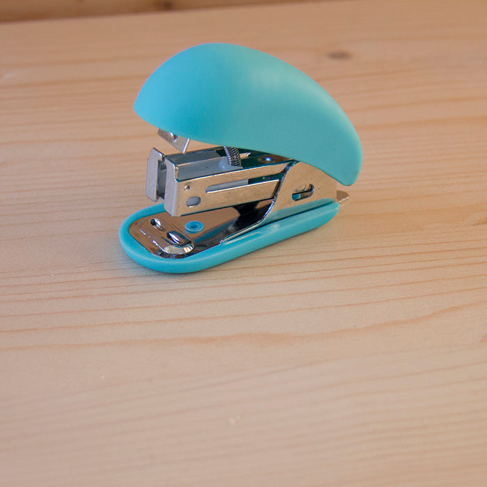 Mini Agrafador Pastel Azul