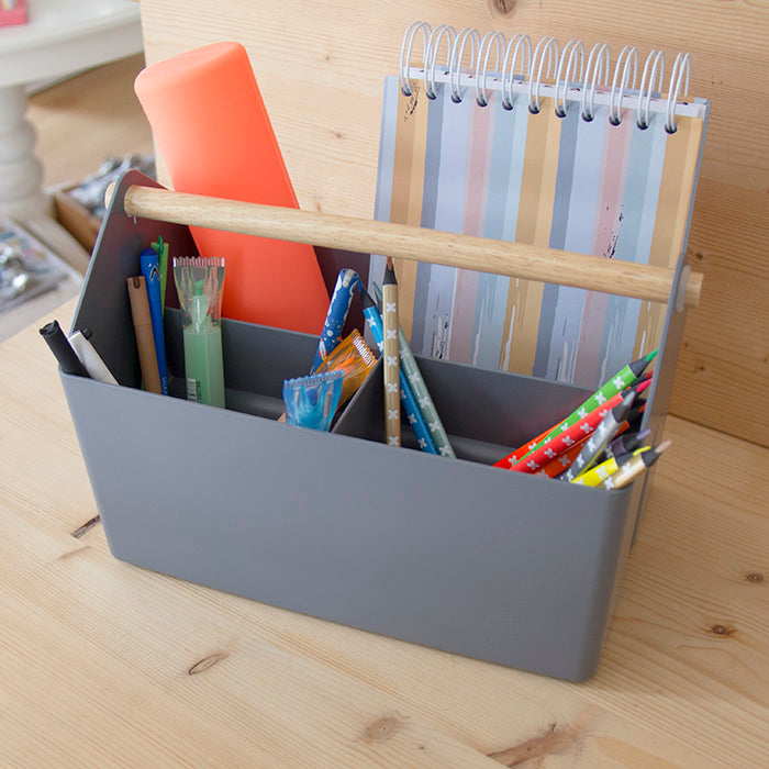 Organizador de mesa Palo Basket Cinza