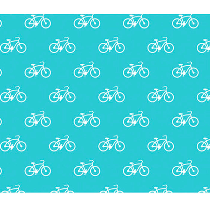 Papel de Embrulho Azul c/bicicletas