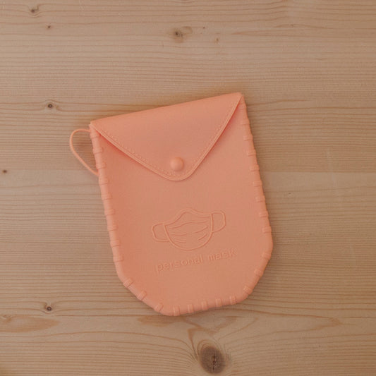 Porta Máscara Silicone Laranja